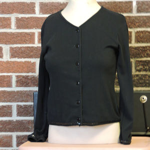 LIMITED TOO snap front top  sz 14/Large ...  black